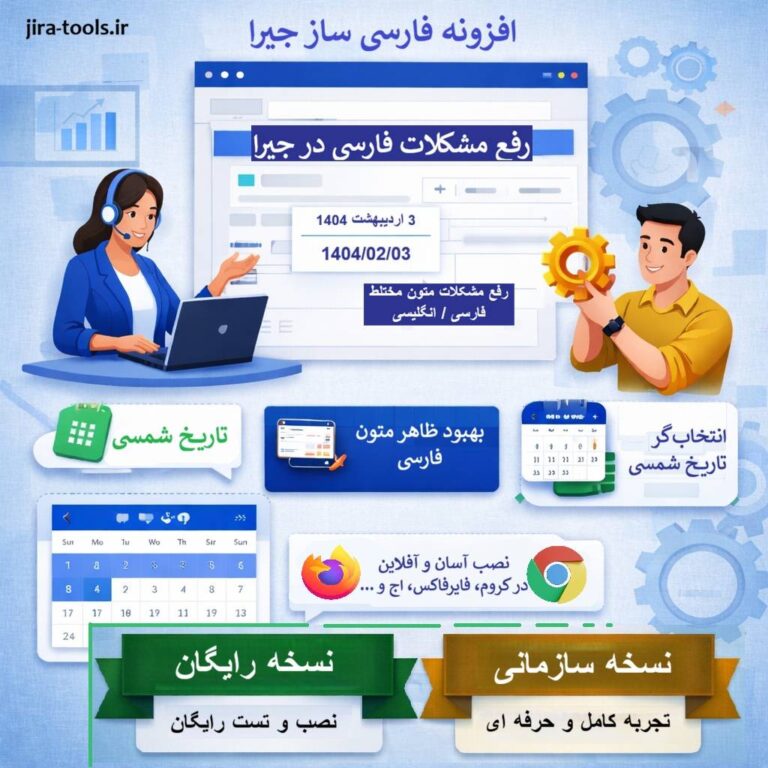 2 پلاگین فارسی ساز جیرا